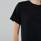 Camiseta Básica Negra Adulto Mujer