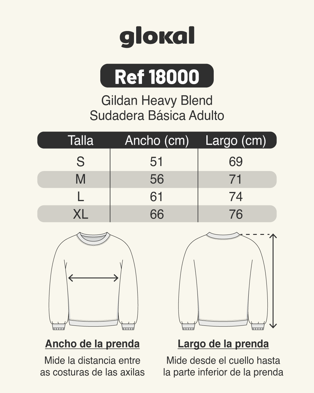 Buzo Básico Adulto Unisex Azul Marino Gildan Ref. 18000