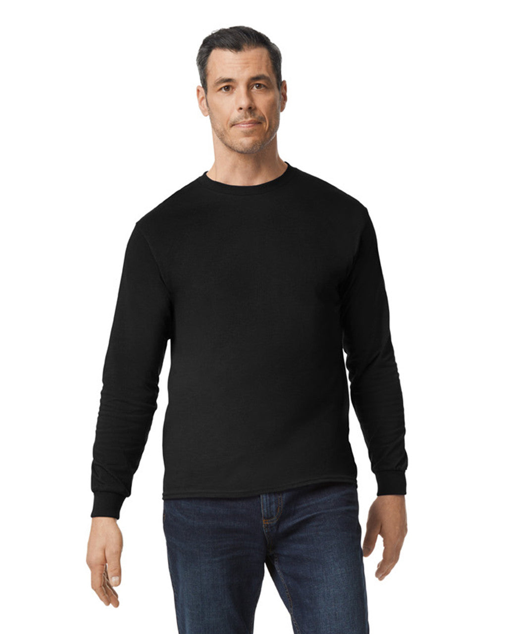 Gildan - Camiseta de manga larga de algodón 100% algodón para hombre