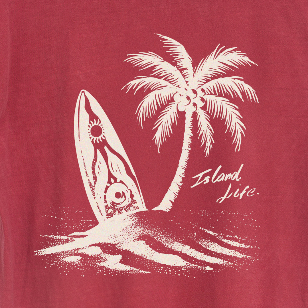 Island Life - Rojo Carmesí