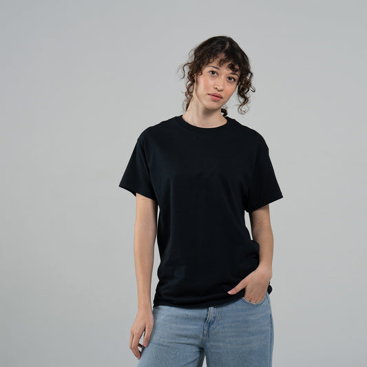 Camiseta Básica Adulto Unisex Negro Gildan Ref. 5000