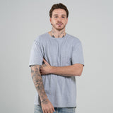 Camiseta Clásica Bahía Gris Jaspe