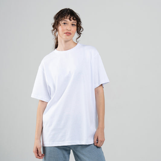 Camiseta Adulto Unisex Oversize Blanca