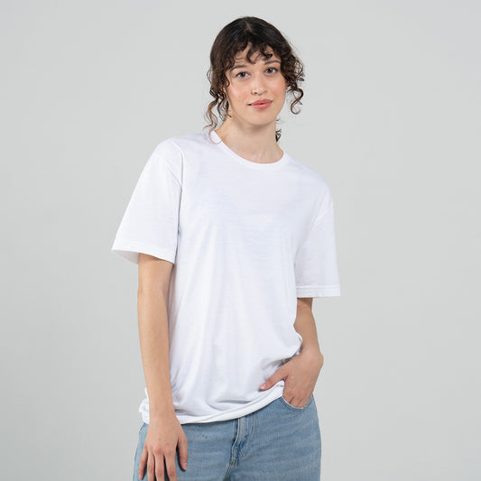 Camiseta Básica Adulto Unisex Ring Spun Blanco Gildan Ref. 64000