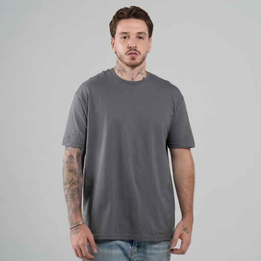Camiseta Básica Adulto Unisex Ring Spun Carbón Gildan Ref. 64000