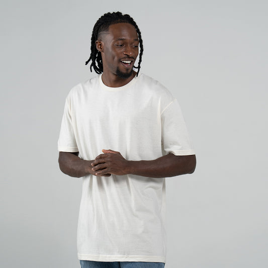 Camiseta Básica Adulto Unisex Ring Spun Natural Gildan Ref. 64000