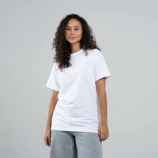 Camiseta Básica Adulto Unisex Blanco Gildan Ref. 5000