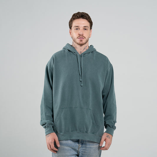 Buzo Básico Unisex Con Capucha Comfort Colors Azul Aguamarina Oscuro Ref. 1567
