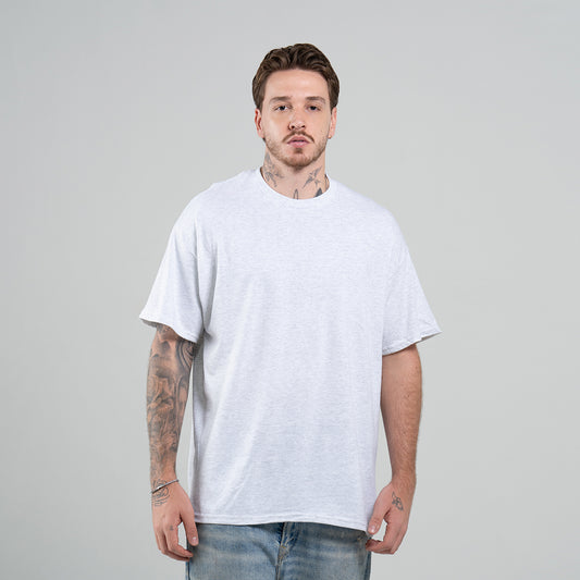 Camiseta Básica Adulto Unisex Gris Ceniza Gildan Ref. 5000