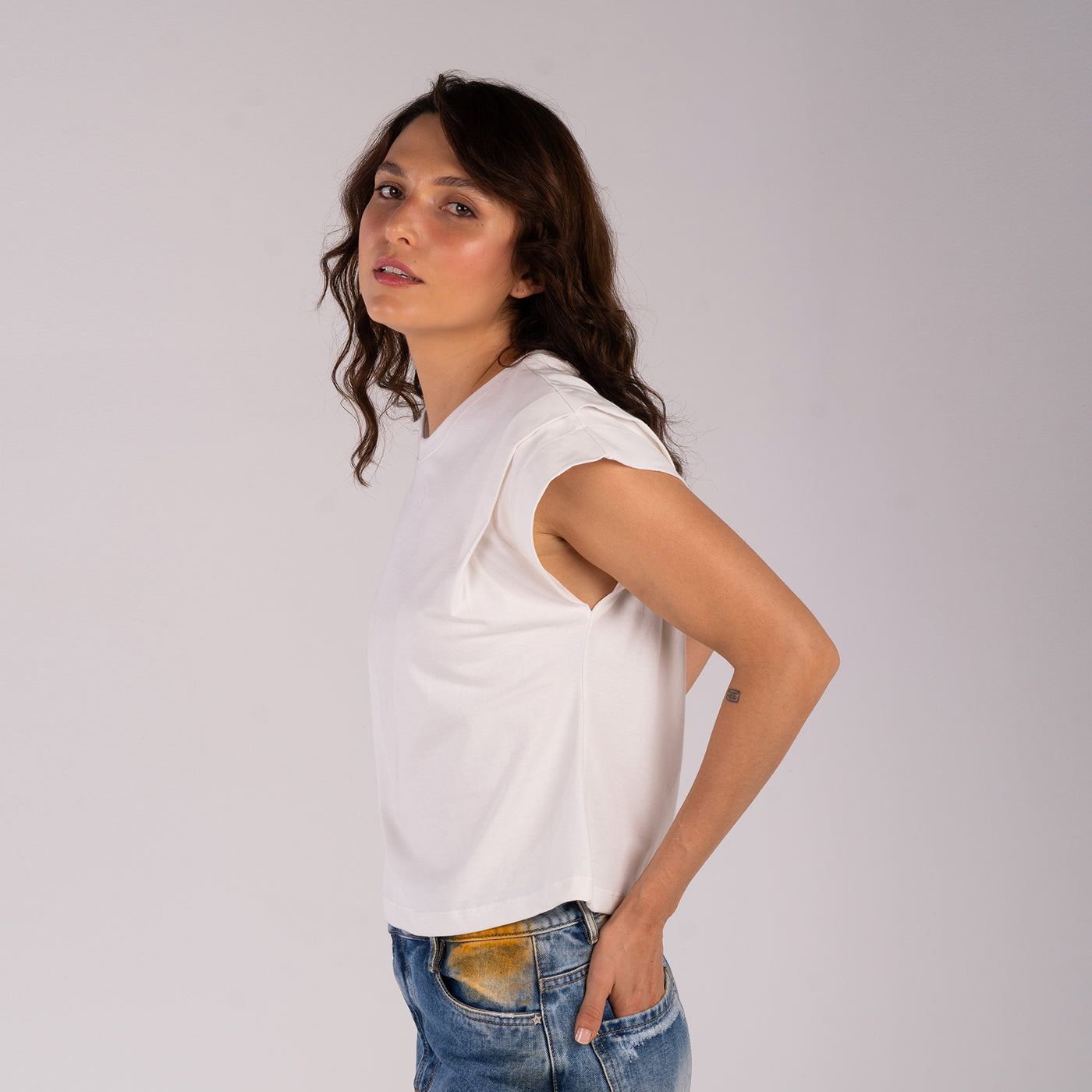 Camiseta Rizada Off White