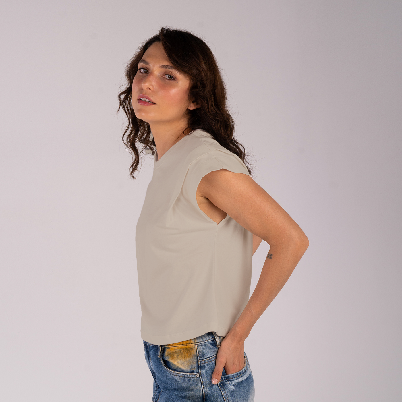 Camiseta Rizada Camel