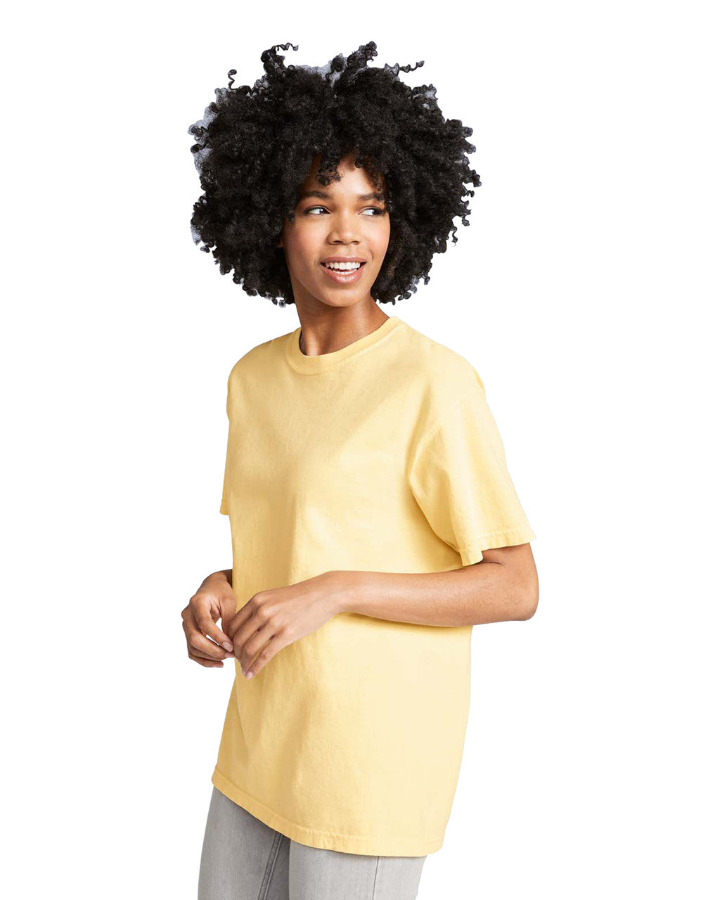 Camiseta Comfort Colors Amarillo claro Ref. 1717