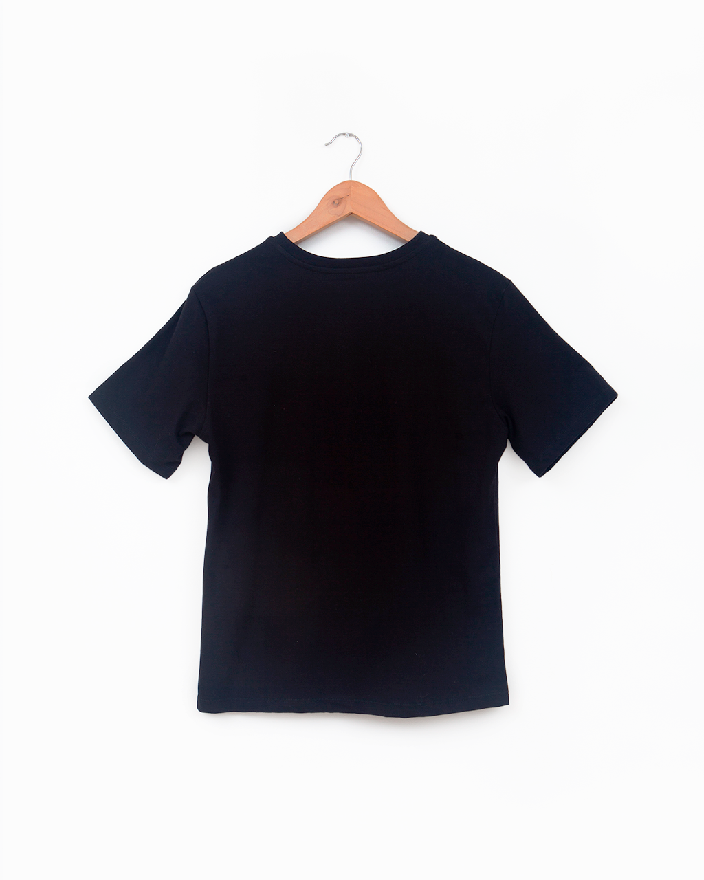 Camiseta Básica Negra Adulto Mujer