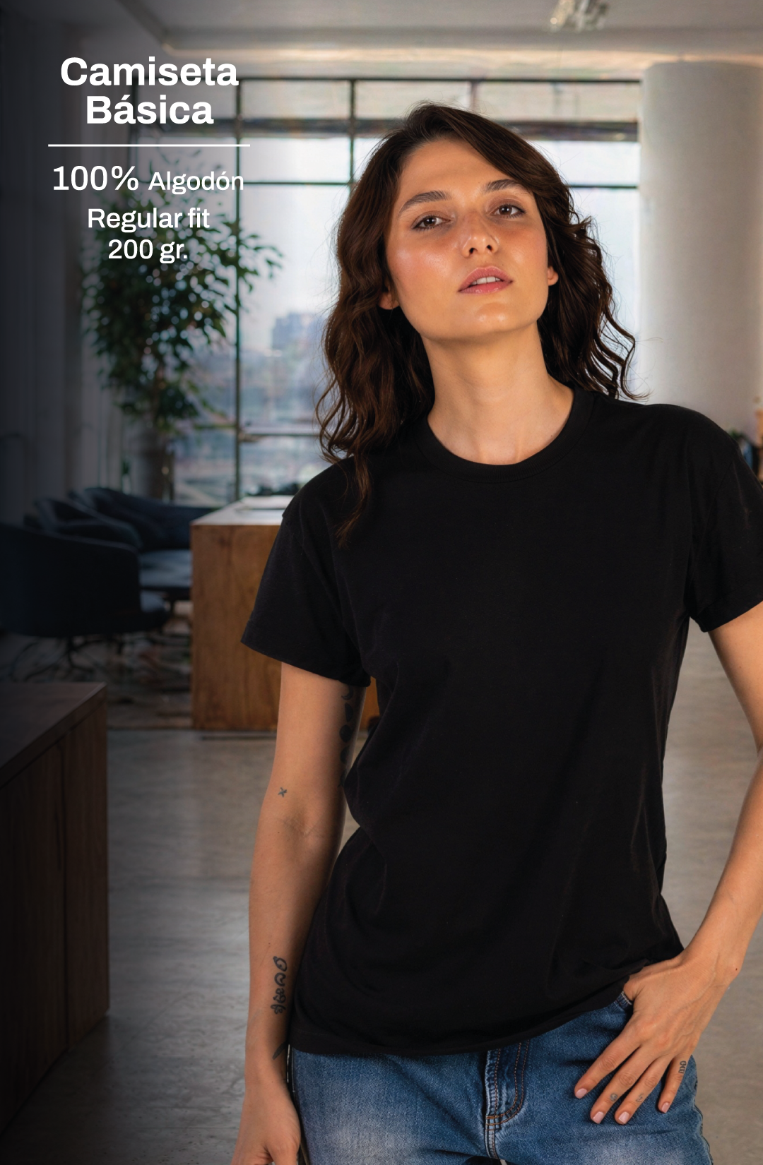 Camiseta Básica de Mujer
