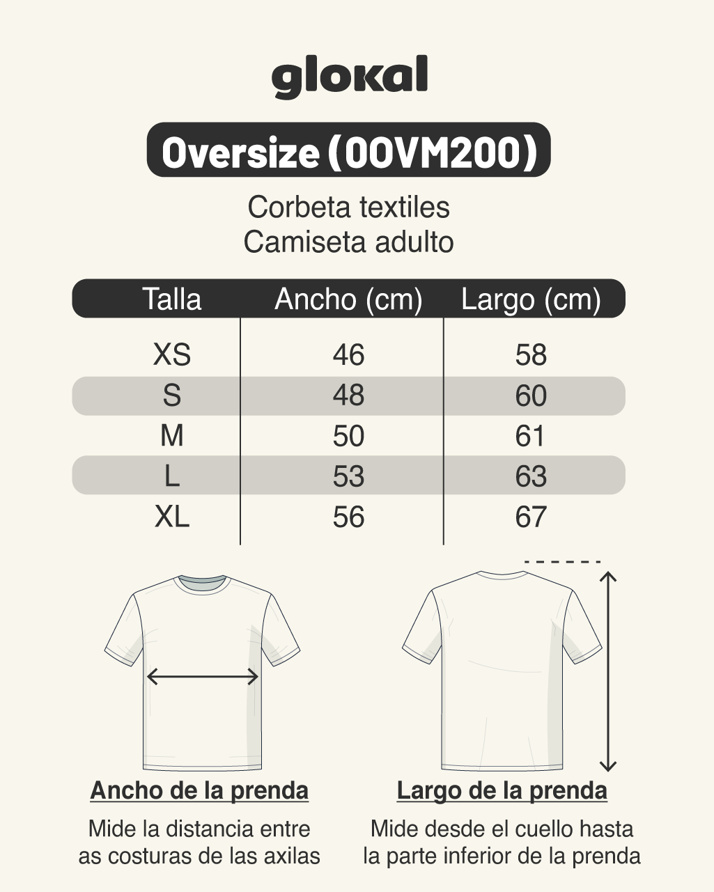 Camiseta Básica Natural Adulto Mujer