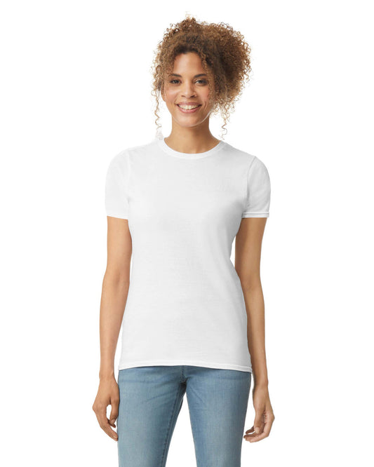 Camiseta Entallada Blanco Gildan Ref. 64000L