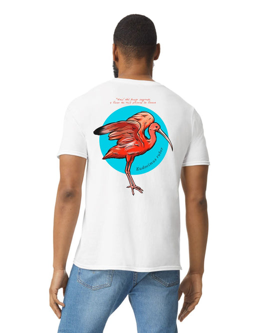 Camiseta Adulto "Aves de mi tierra" Corocoro blanco