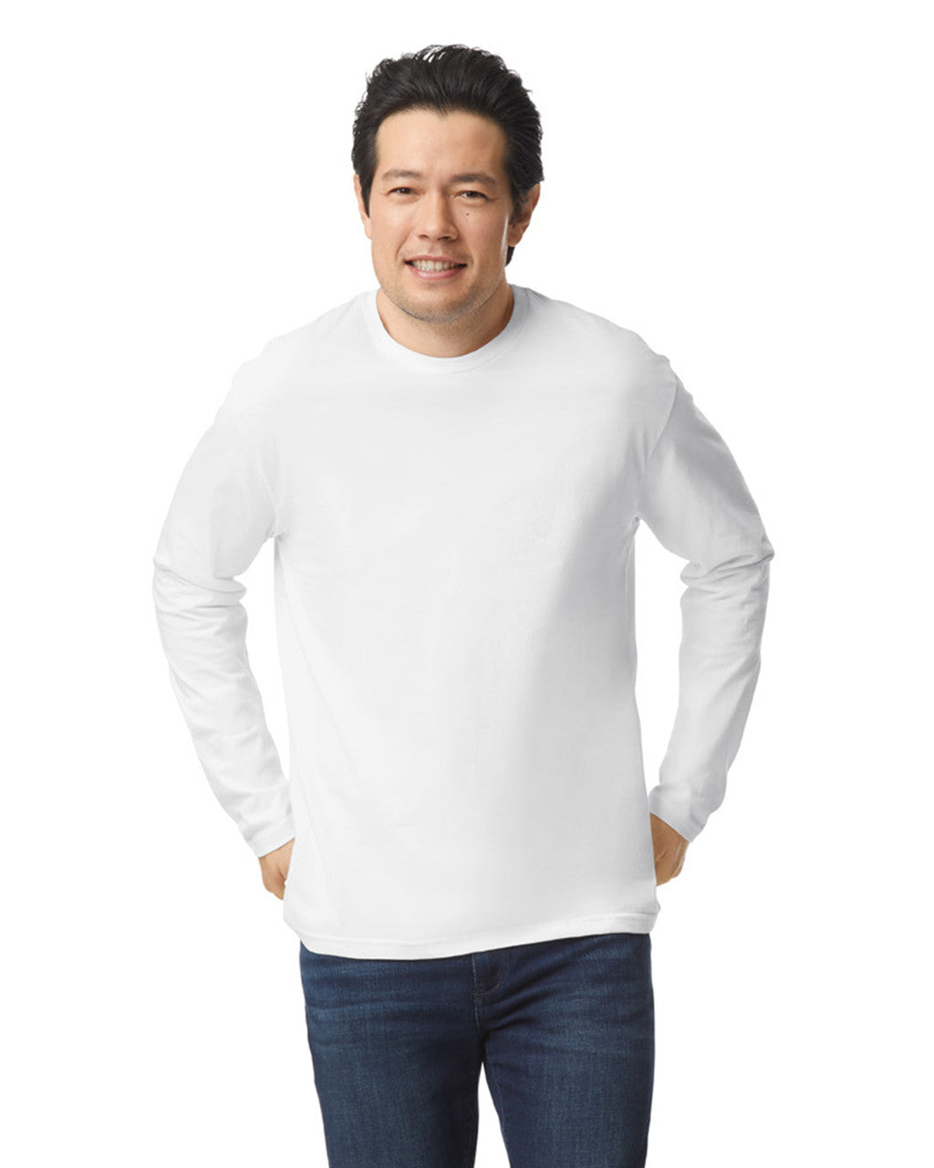 Camiseta Manga Larga Adulto Blanco Gildan Ref. 64400