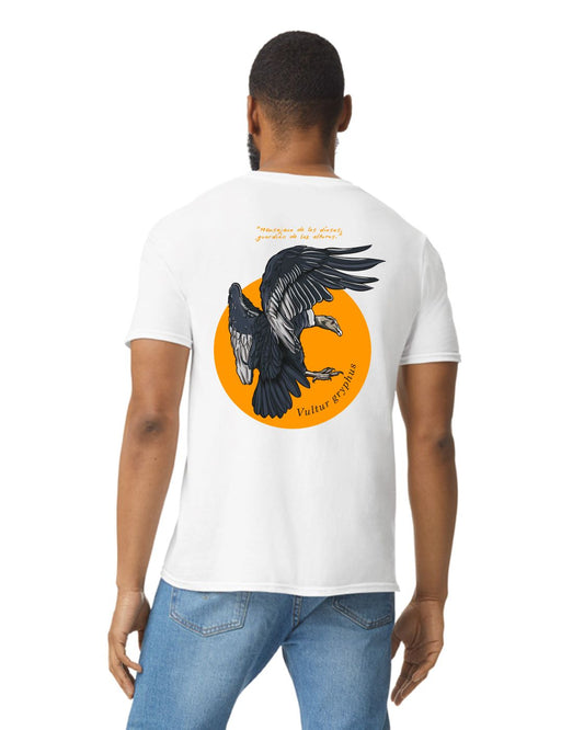 Camiseta Adulto "Aves de mi tierra" Cóndor blanco