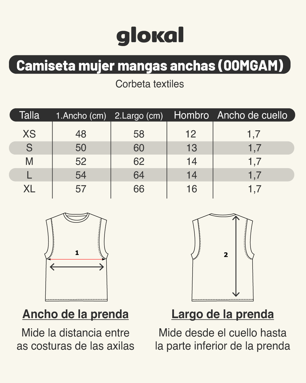 Camiseta de Mujer Manga Ancha Natural