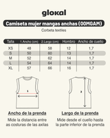 Camiseta de Mujer Manga Ancha Natural