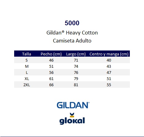 Camiseta Adulto Trigo Gildan Ref. 5000