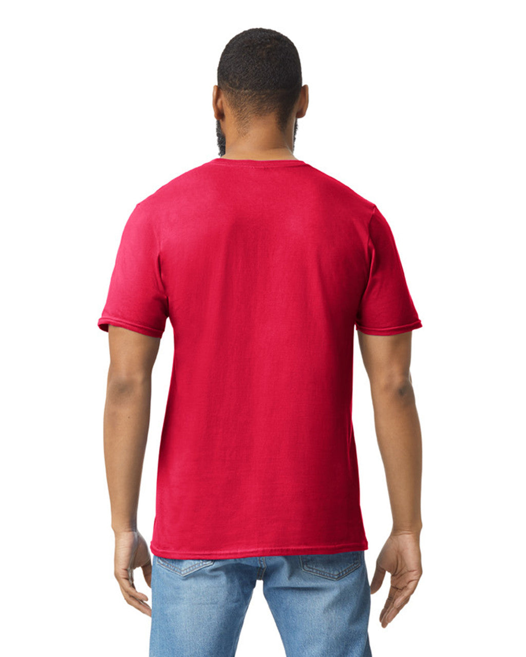 Camiseta Adulto Ring Spun Rojo Gildan Ref. 64000