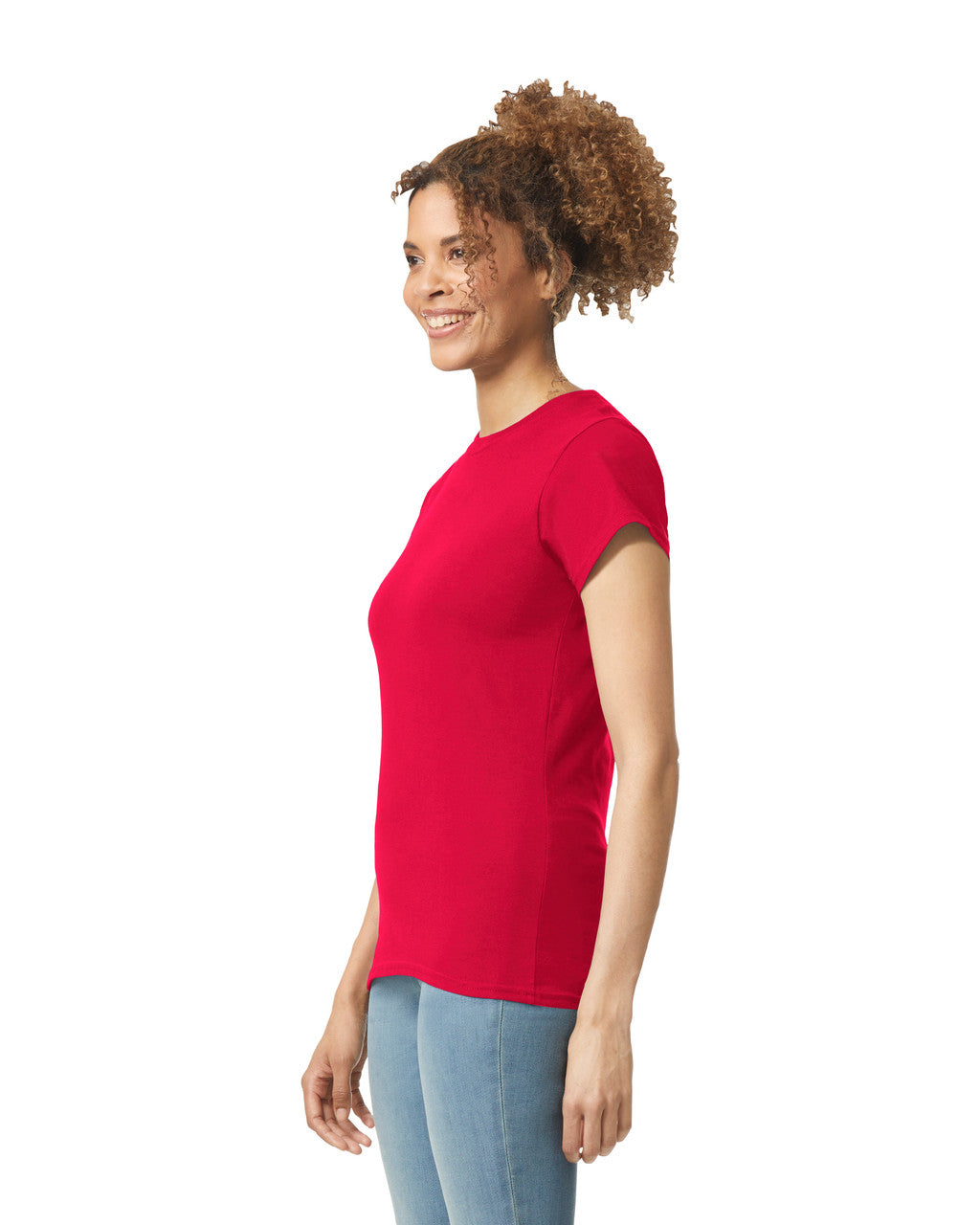 Camiseta Entallada Rojo Gildan Ref. 64000L