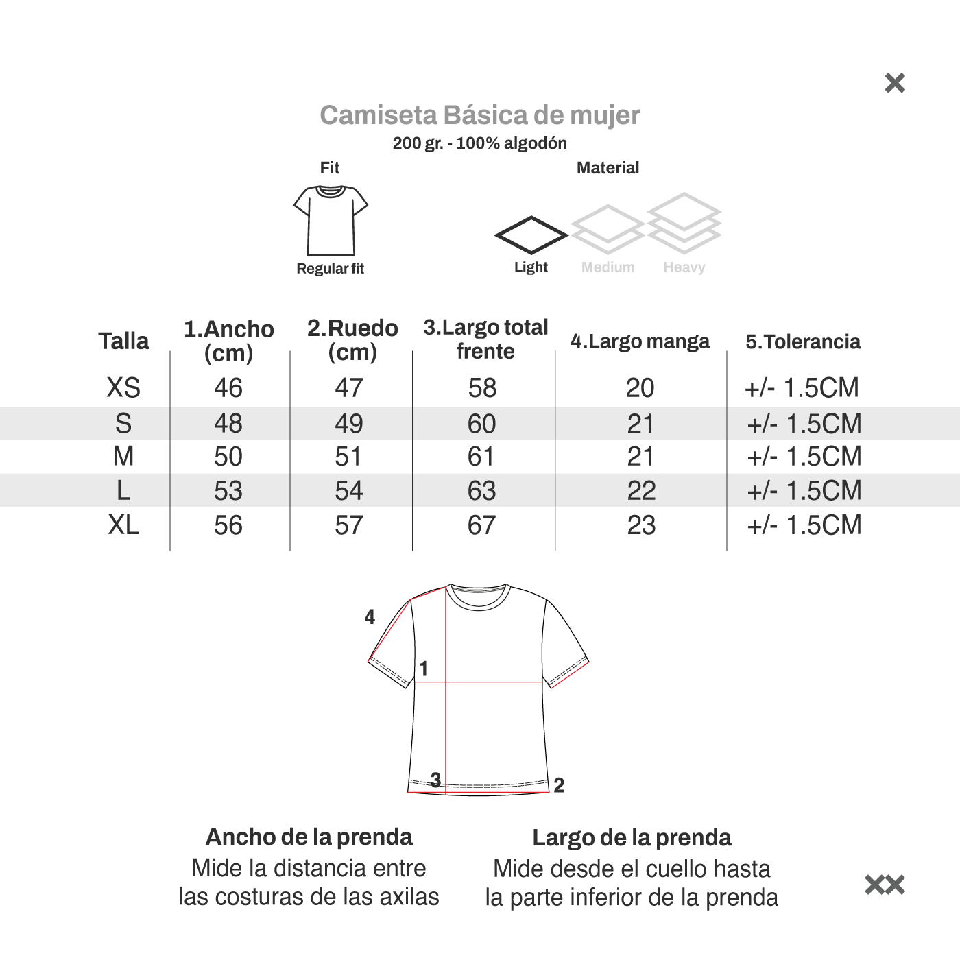 Camiseta Básica de Mujer