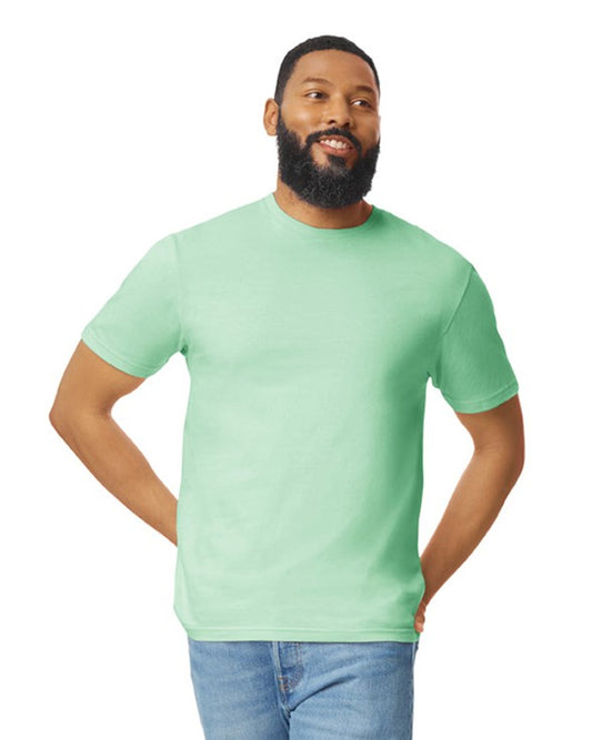 Camiseta Adulto Ring Spun Verde Menta Gildan Ref. 64000
