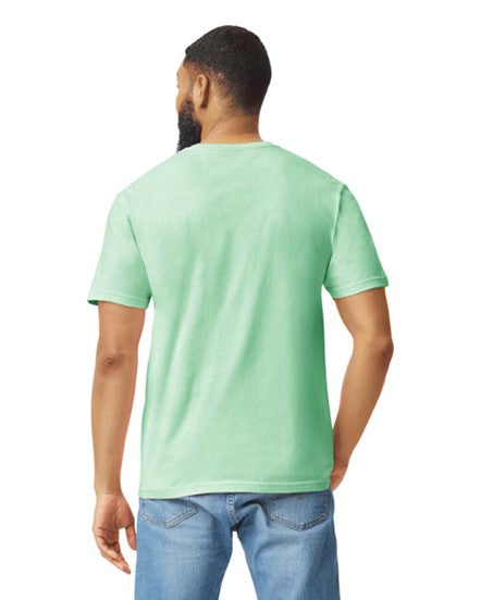 Camiseta Adulto Ring Spun Verde Menta Gildan Ref. 64000