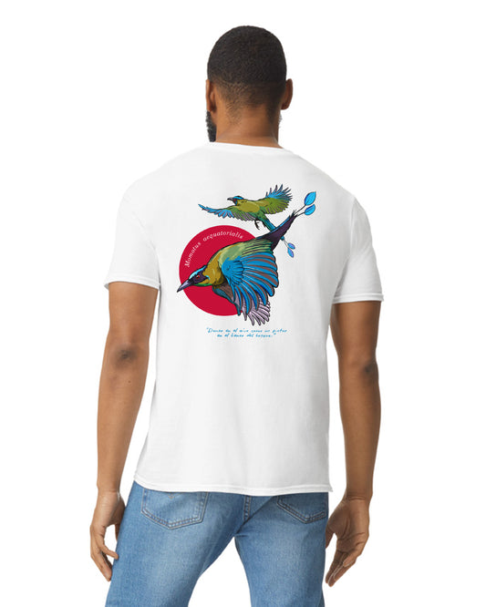 Camiseta Adulto "Aves de mi tierra" Barranq blanco